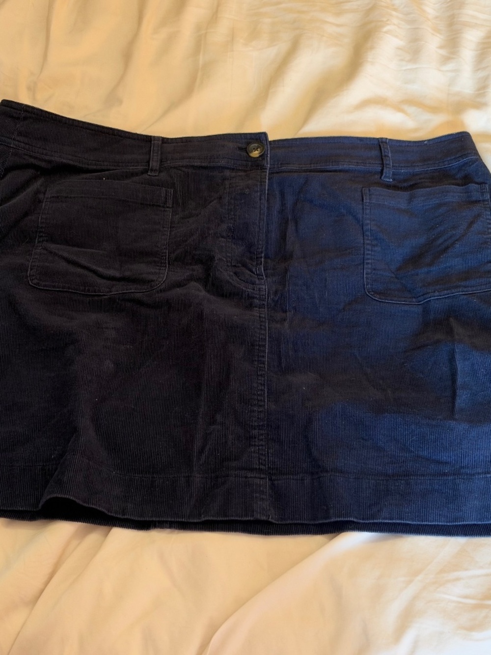 Boden Navy Mini Skirt - Corduroy - Sz 20-22
